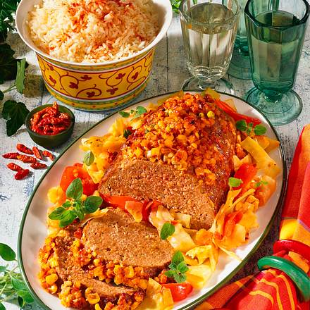 Hackbraten mit Maiskruste Rezept Hackbraten mit Maiskruste Rezept