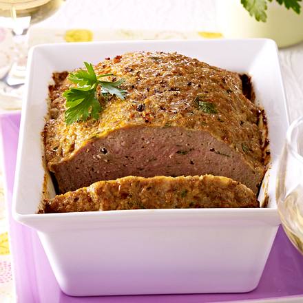 Hackbraten mit Petersilie und Kerbel Rezept Hackbraten mit Petersilie und Kerbel Rezept