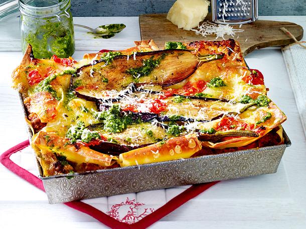 Hacklasagne mit Auberginen Rezept Hacklasagne mit Auberginen Rezept