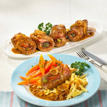 Hackrouladen "Schwarzwälder Art" Rezept