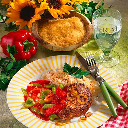 Hacksteaks mit Paprika Rezept