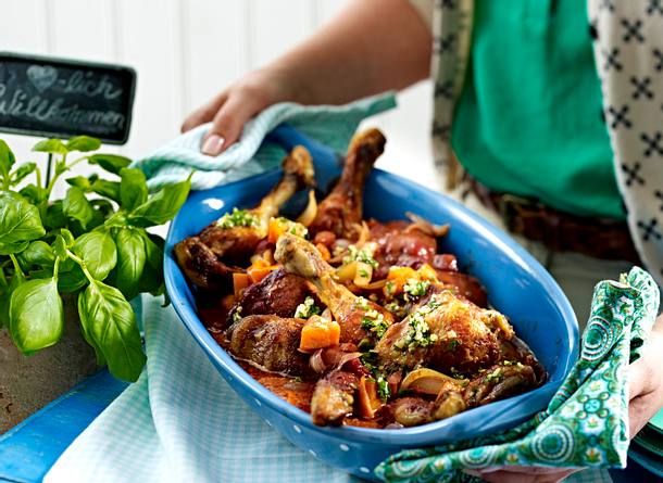 Hähnchen alla ossobuco Rezept Hähnchen alla ossobuco Rezept