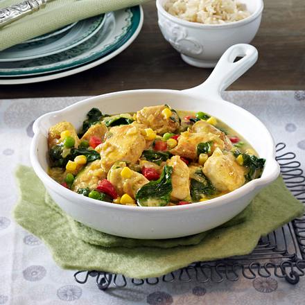 Hähnchen-Curry zu Reis Rezept Hähnchen-Curry zu Reis Rezept