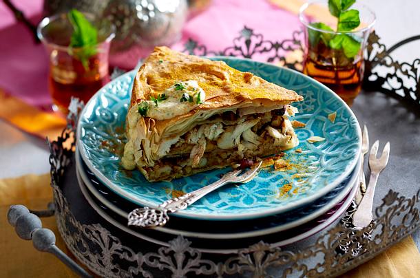 Hähnchen-Dattel-Pastilla Rezept Hähnchen-Dattel-Pastilla Rezept
