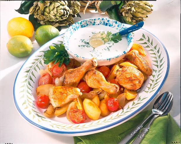 Hähnchen in Limetten-Joghurtsoße Rezept Hähnchen in Limetten-Joghurtsoße Rezept