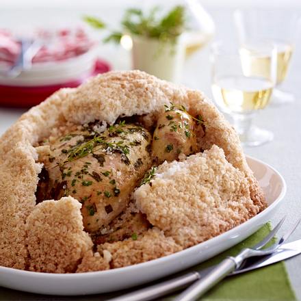 Hähnchen in Salzkruste Rezept