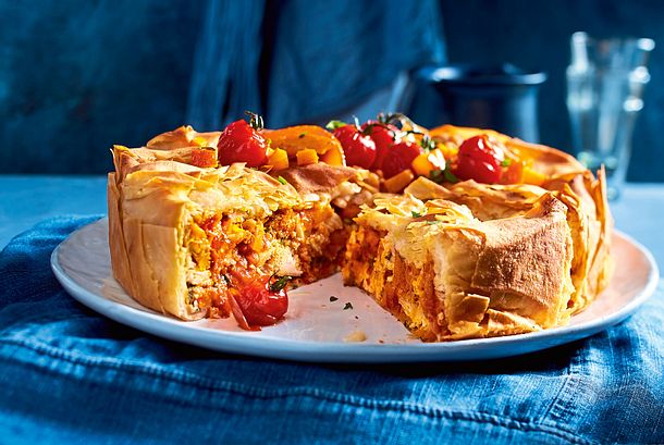 Hähnchen-Kürbis-Pastilla Rezept-F8670001 Hähnchen-Kürbis-Pastilla Rezept-F8670001