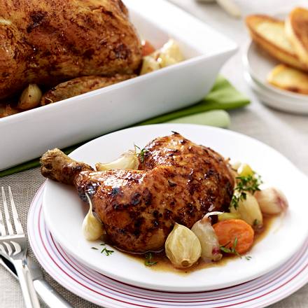 Hähnchen mit 40 Knoblauchzehen Rezept Hähnchen mit 40 Knoblauchzehen Rezept