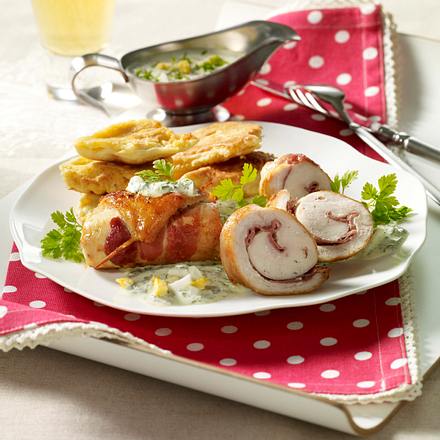 Hähnchen-Roulade mit Grüner Soße Rezept