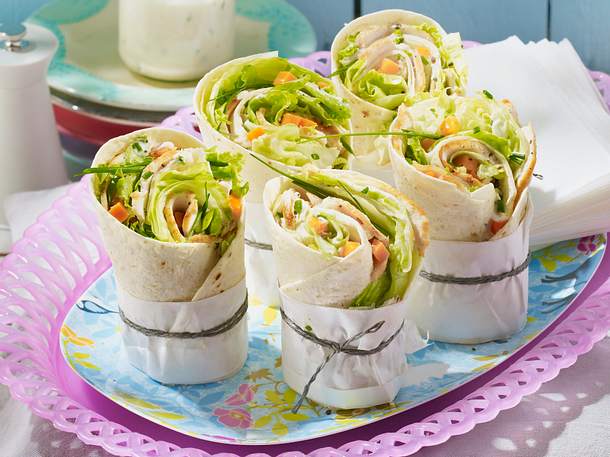 Hähnchen-Wrap Rezept Hähnchen-Wrap Rezept