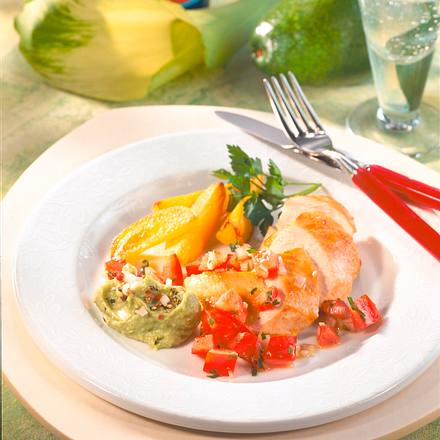 Hähnchenbrust mit Avocadocreme (Diabetiker) Rezept Hähnchenbrust mit Avocadocreme (Diabetiker) Rezept