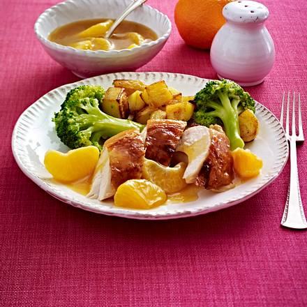Hähnchenbrust mit Mandarinensoße Rezept Hähnchenbrust mit Mandarinensoße Rezept
