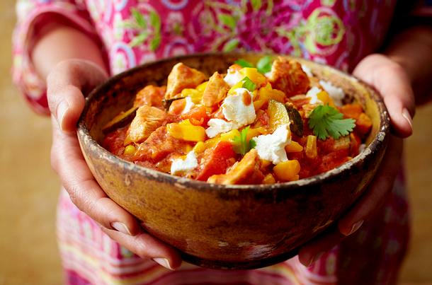 Hähnchencurry mit Mangosambal Rezept Hähnchencurry mit Mangosambal Rezept