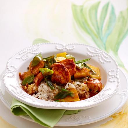 Hähnchencurry mit Reis Rezept Hähnchencurry mit Reis Rezept