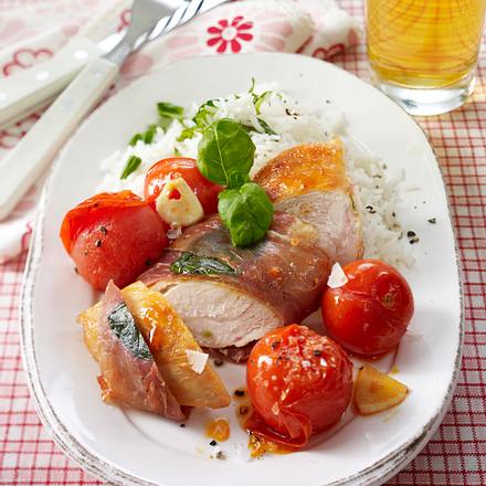 Hähnchenfilet im Schinkenmantel Rezept Hähnchenfilet im Schinkenmantel Rezept