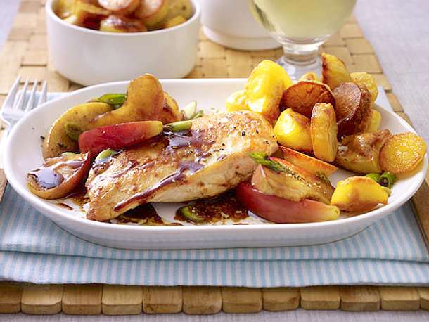 Hähnchenfilet in Apfel-Balsamico-Soße Rezept
