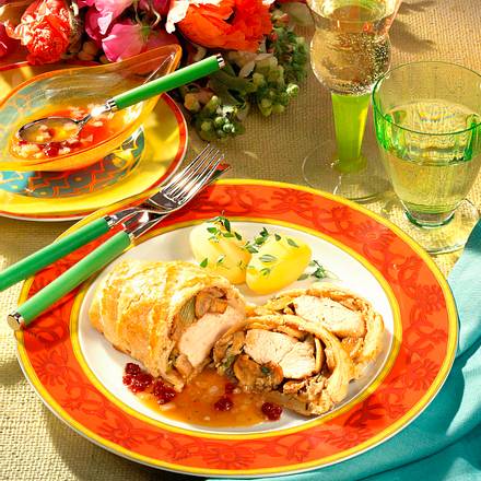 Hähnchenfilet in Blätterteig Rezept Hähnchenfilet in Blätterteig Rezept