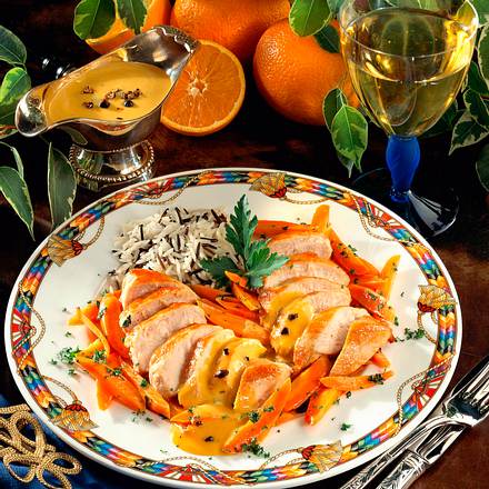 Hähnchenfilet in Orangensoße Rezept Hähnchenfilet in Orangensoße Rezept