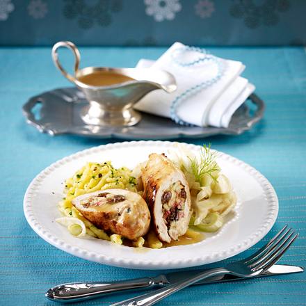 Hähnchenfilet mit Apfelfüllung Rezept