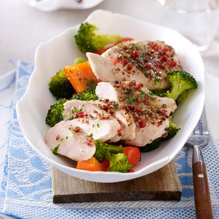 Hähnchenfilet mit buntem Pfeffer Rezept Hähnchenfilet mit buntem Pfeffer Rezept