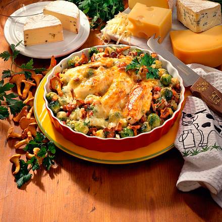 Hähnchenfilet mit Käse überbacken Rezept Hähnchenfilet mit Käse überbacken Rezept