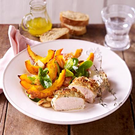 Hähnchenfilet mit Kürbisspalten Rezept