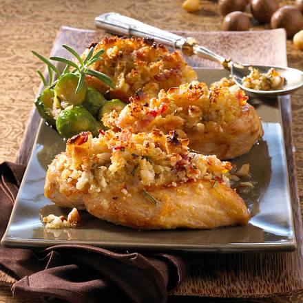 Hähnchenfilet mit Macadamia-Kruste Rezept