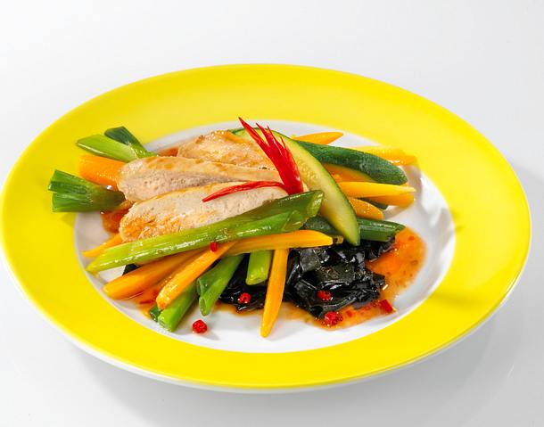 Hähnchenfilet mit Wokgemüse Rezept Hähnchenfilet mit Wokgemüse Rezept