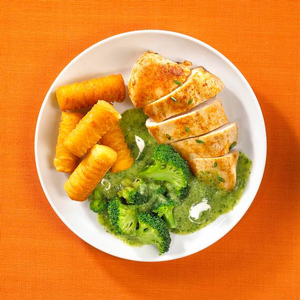Hähnchenfilets mit Bärlauchsoße Rezept Hähnchenfilets mit Bärlauchsoße Rezept