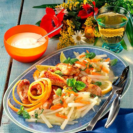 Hähnchenflügel und Gemüse Rezept Hähnchenflügel und Gemüse Rezept