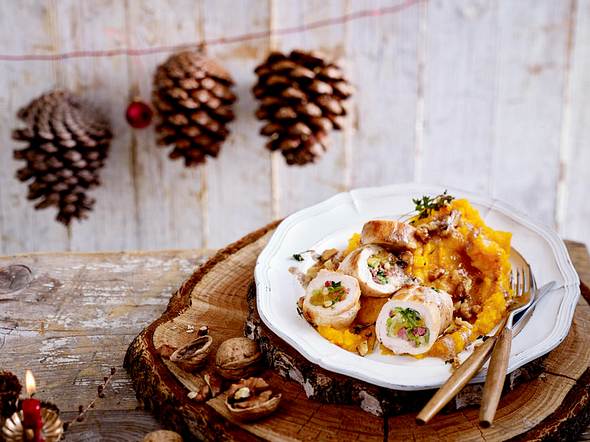 Weihnachtsessen mit Fleisch LECKER