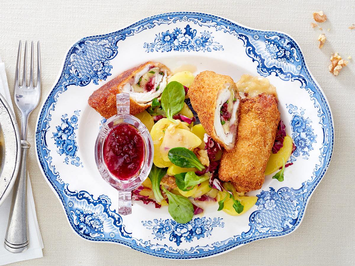 Hähnchenroulade mit Camembert - so gehts