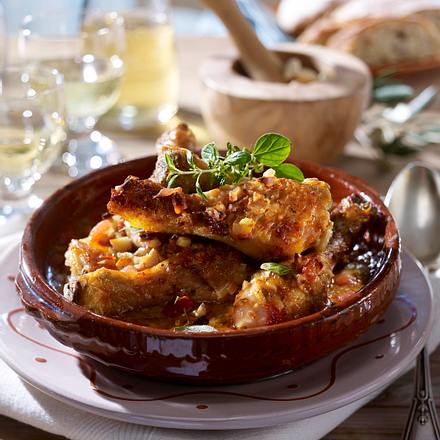 Hähnchenunterkeulen in Mandelsoße (Mallorca) Rezept Hähnchenunterkeulen in Mandelsoße (Mallorca) Rezept