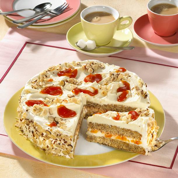 Hagebutten-Nuss-Torte Rezept Hagebutten-Nuss-Torte Rezept