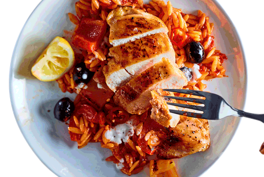 Hähnchen à la Greek Rezept Hähnchen à la Greek Rezept