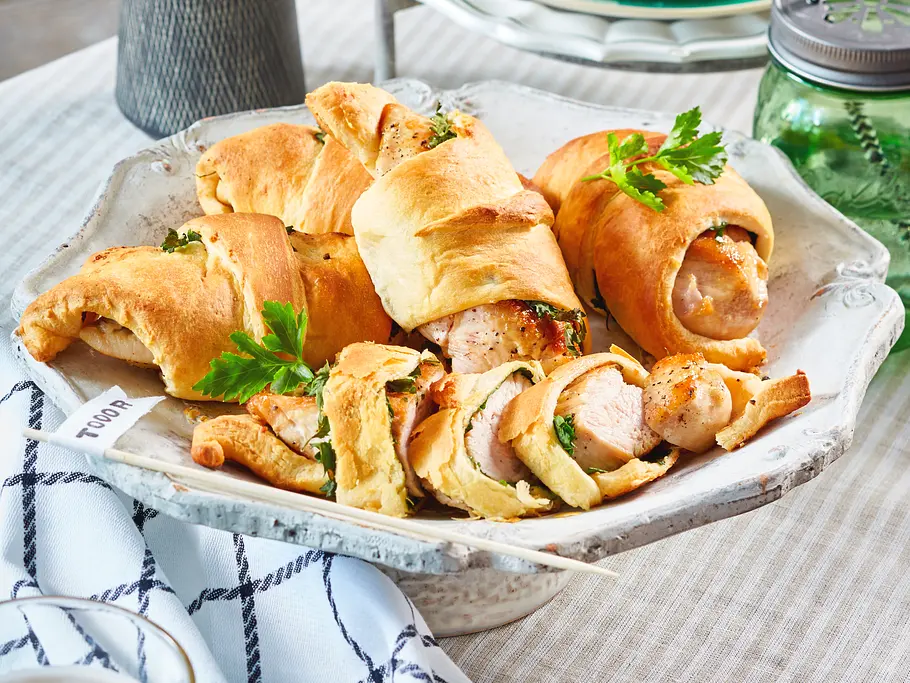 Hähnchen-Croissants rezept Hähnchen-Croissants Rezept