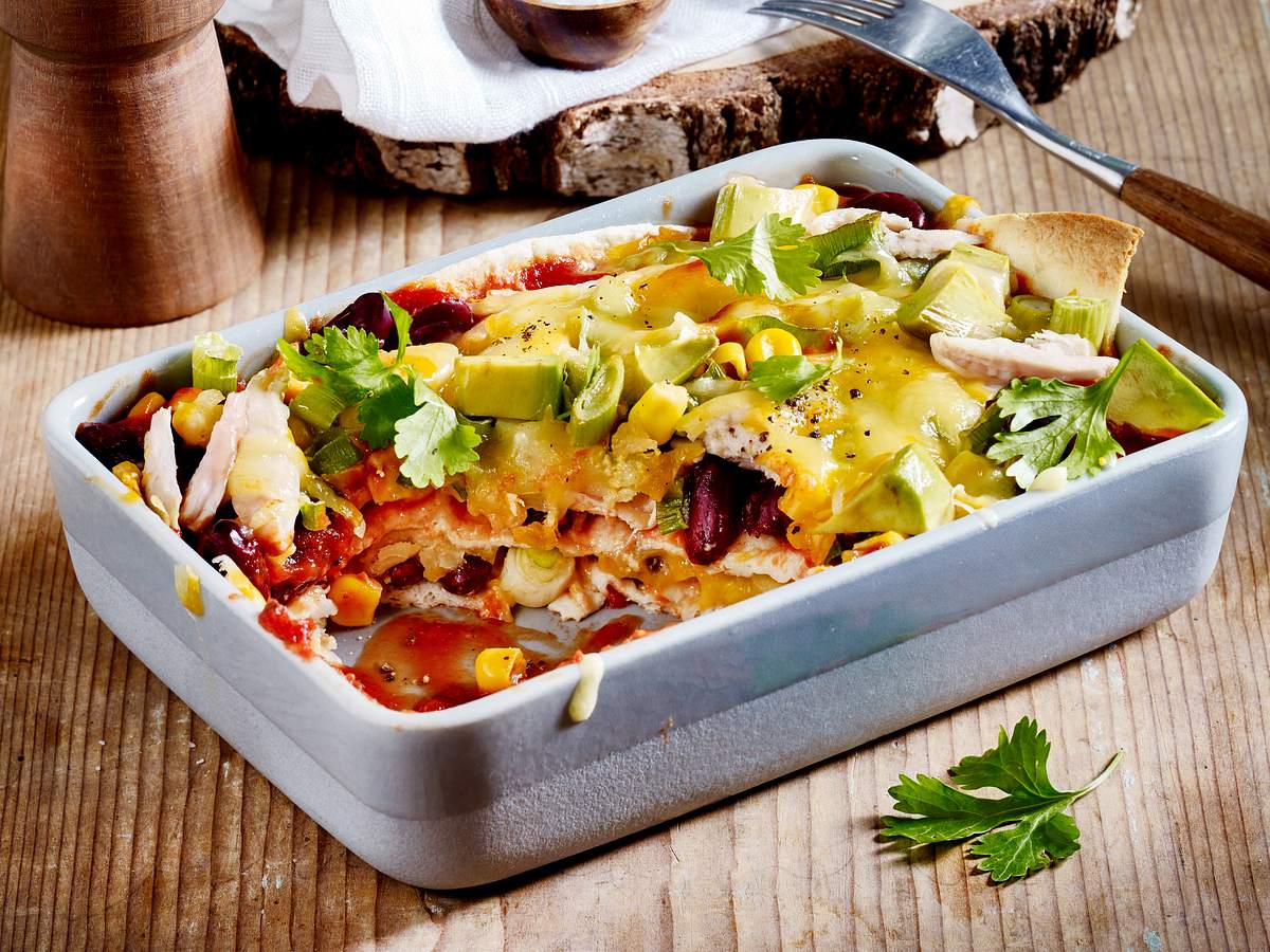 Hähnchen-Enchiladas aus dem Ofen Rezept