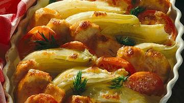 Hähnchen-Fenchel-Gratin Rezept - Foto: LECKER @ Bauer Media Group