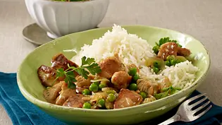 Hähnchen-Geschnetzeltes und Reis Rezept - Foto: LECKER @ Bauer Media Group Hähnchen-Geschnetzeltes und Reis Rezept - Foto: LECKER @ Bauer Media Group