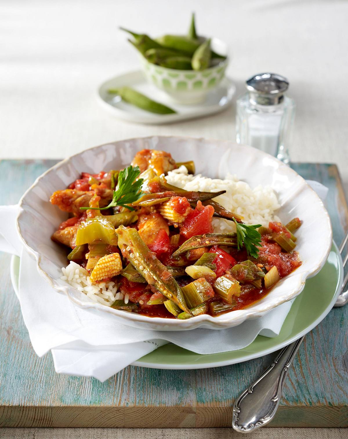 Hähnchen-Gumbo mit Okraschoten Rezept