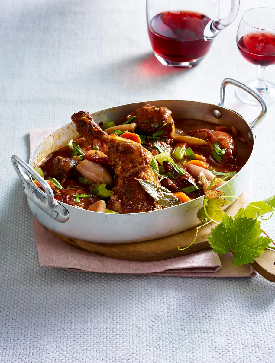 Hähnchen im Wein Rezept