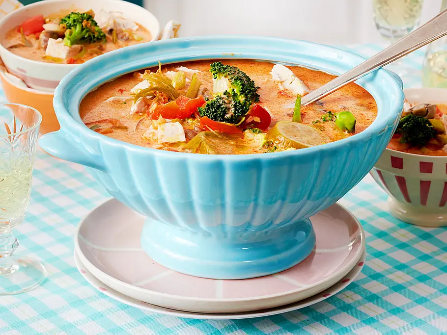 Hähnchen-Kokos-Suppe Rezept