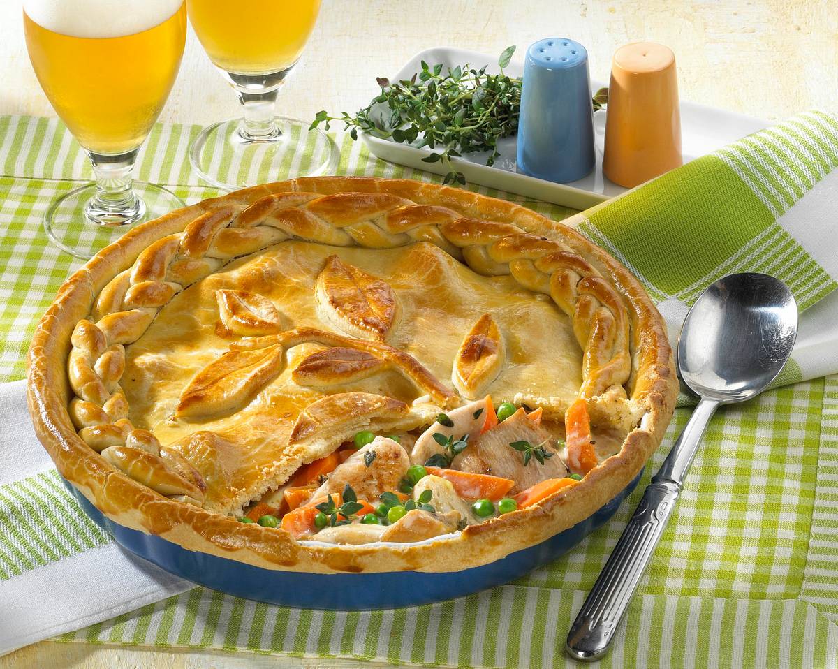 Hähnchen-Pie Rezept