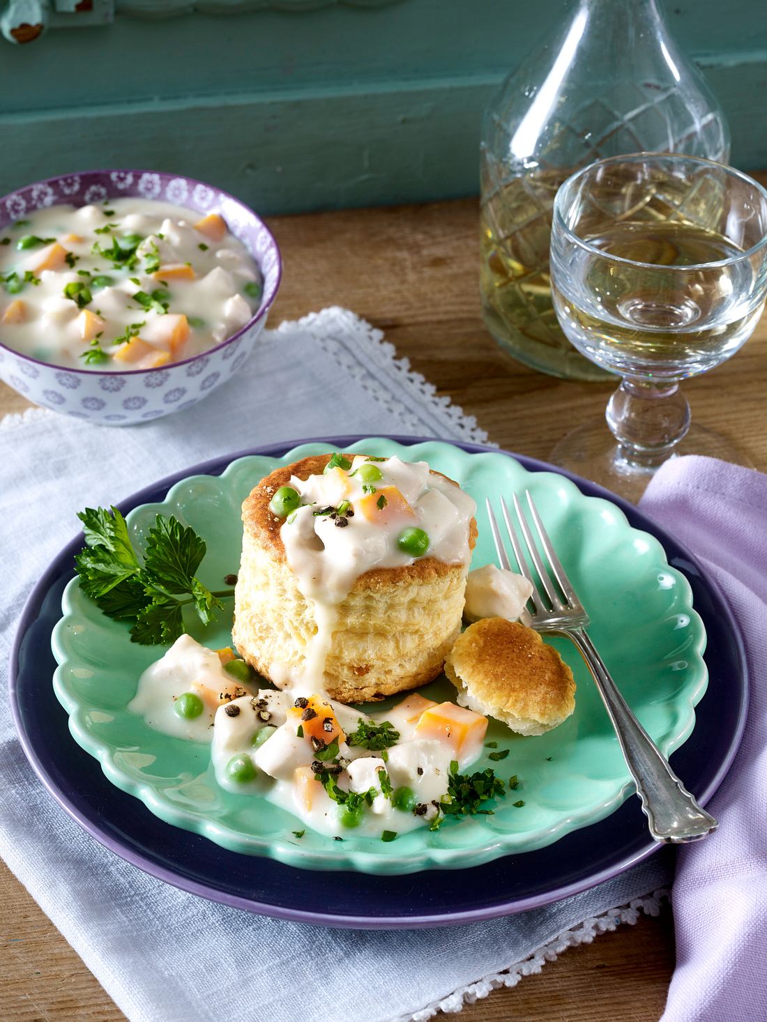 Hähnchen-Ragout im Pastetchen Rezept | LECKER