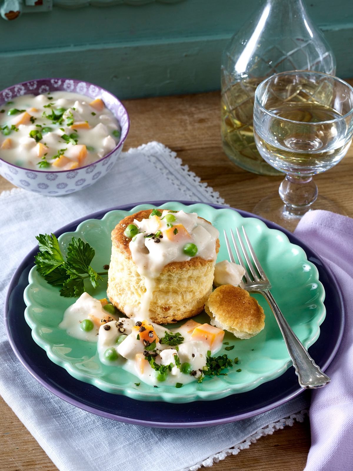 Hähnchen-Ragout im Pastetchen Rezept