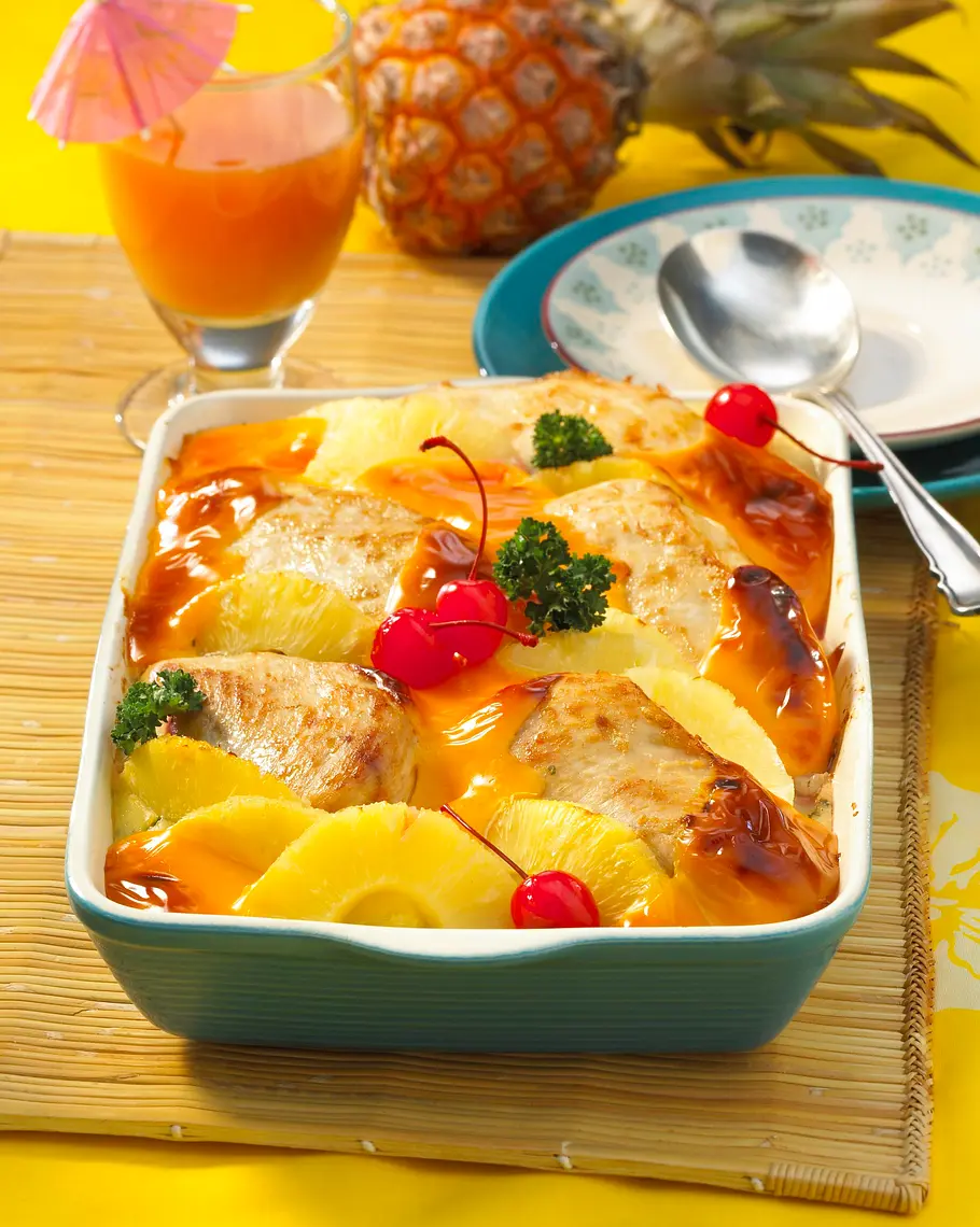 Hähnchenauflauf à la Hawaii Rezept