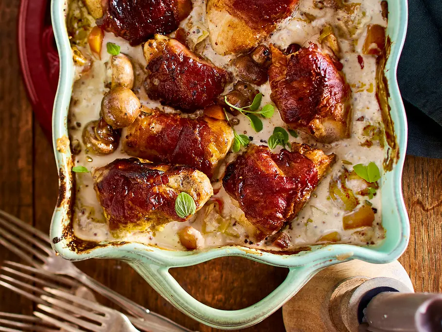 Hähnchenbrust im Speckmantel Rezept Hähnchenbrust im Speckmantel Rezept