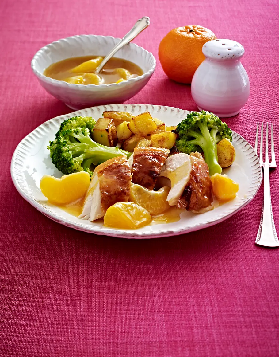Hähnchenbrust mit Mandarinensoße Rezept Hähnchenbrust mit Mandarinensoße Rezept