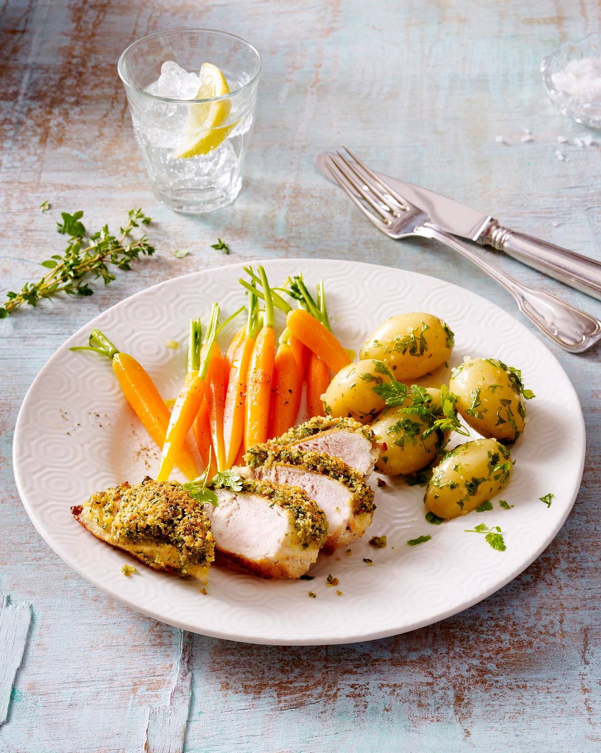 Hähnchenfilet mit Kräuterkruste Rezept