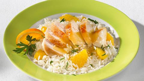 Hähnchenfilets mit Orangenreis Rezept - Foto: House of Food / Bauer Food Experts KG